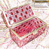 Ruby Red Cut to Clear Sugar Casket