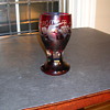 Bohemian thick glass cup (?), 3/8" wall thickness