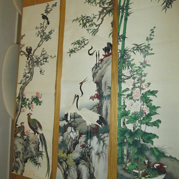Grandpa's Chinese Tapestry Scrolls - Asian