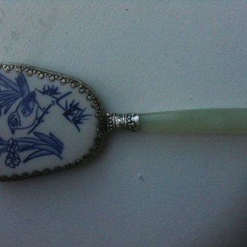 chinese small hand mirror - Asian