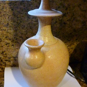 MY MYSTERY KENDI POTTERY CERAMIC WATER CONTAINER OR SMOKING DEVICE 