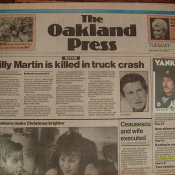 Billy Martin 1989