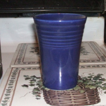 1940's Cobalt Blue Fiesta Tumbler - China and Dinnerware