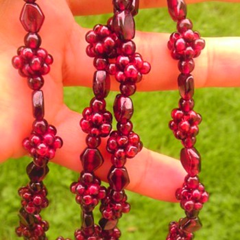 Garnet or glass? - Costume Jewelry