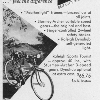 1952 - Raleigh Bicycles Advertisements