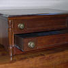 wooden spool check - 2 drawers