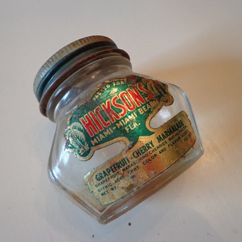 Vintage Hickson's Grapefruit Cherry Marmalade Jar - Advertising
