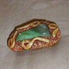 UNUSUAL RESIN AND AGATE BROOCH MAYBE SCOTTISH