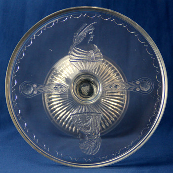 "Opera" cake stand by Adams and Company c1880 - Glassware