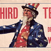 Anti-FDR "No Third Term!" Decal WILKIE Uncle Sam