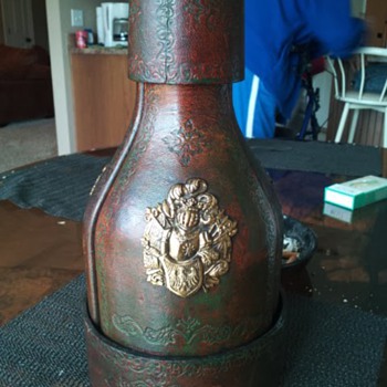 Unknown Leather Decanter Set