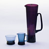 MILANO jug and creamer-sugar bowl set, Sakari Pykala (Riihimaki Lasi, 1950s)