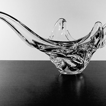 #27 Very Large Mid Century Long Bowl - Art Glass