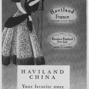 1950 Haviland China Advertisement