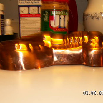 Vintage Copper Tin-Lined Lobster Mold ~ 10" X 6" X 2"
