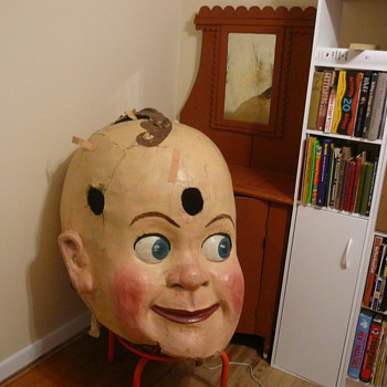 Giant Big Folk Art Head - Folk Art