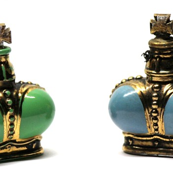 Prince Matchabelli Mini Bottles - Green-Windsong & Blue-Beloved - Bottles