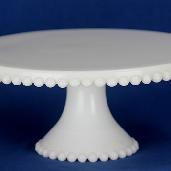 Consolidated Lamp & Glass Co. 'Con-Cora' #1531/32 'Spin-A-Cake' c1950s - Glassware