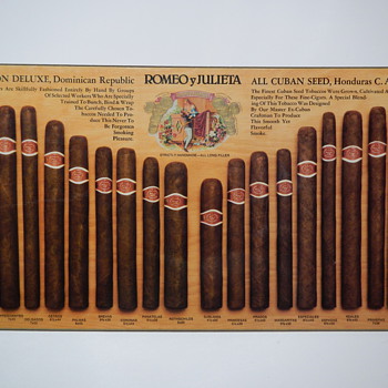 Romeo y Julieta Cigars - Full Line Counter Display - Tobacciana