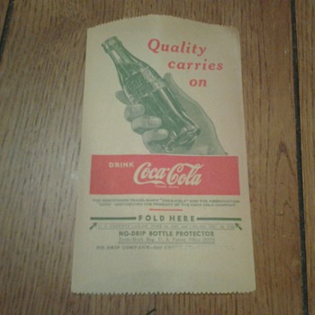Coca Cola No Drip Bottle Protectors and One Gallon Syrup Box