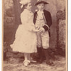 Elmer Chichering Cabinet card of 2 children in costume