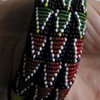 African seed bead bangle