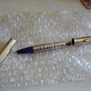 Vintage brass-based gold filled pen/lighter combo