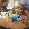 fenton hobnail collection, with lamps