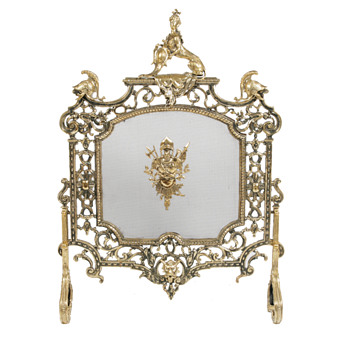 HERALDIC FIRE SCREEN FROM IRELAND