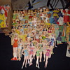 Vintage paper dolls & clothes.