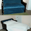 sofa bed and dresser