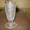Pressed glass vase