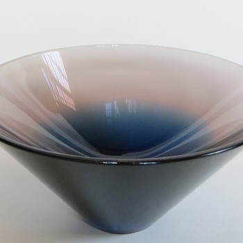 Miroslav Klinger Signed 60's-70's Glass Bowl~9+1/4"dia~a Knockout! - Art Glass