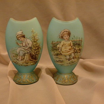 Riedel Glass vases with children