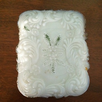 Ornate Milk Glass Box