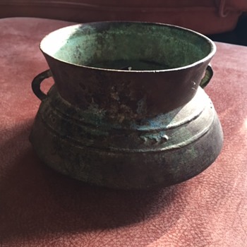 Cambodian Dong Son Bronze Saucer Bowl 500BC - Asian