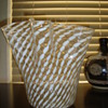 Very large glass handkerchief vase