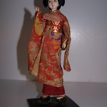 My mothers hope chest, Chinese Porcelin straw Doll