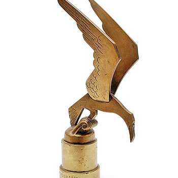 Art Deco Bronze Seagull Mascot and Trophy Dated 1933 - Art Deco