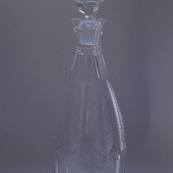 Stuart Crystal Decanter 1930s - Art Deco