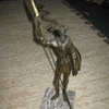 Don Quixote bronze statue - 1970s Brutalism