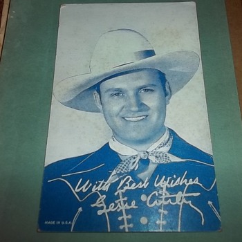 GENE AUTRY CARD