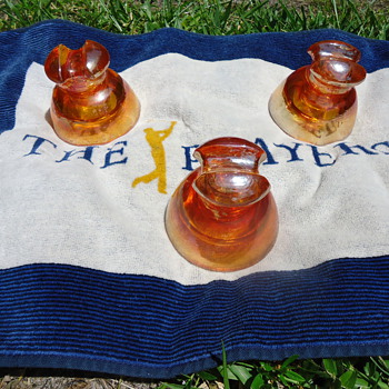 INSULATORS ..1963 MADE IN THE U.S.A. PYREX T.M.
