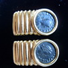  Constantine I & II Jr.  Authentic Roman Rare Coins  (18 kt gold earrings)