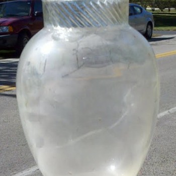 Tiffin Glass Columbia Swirl Candy Jar - Glassware
