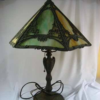 Slag glass lamp - Lamps
