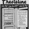 1950 Presteline Refrigerator Advertisement