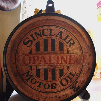 Sinclair Opaline Motor Oil...5 Gallon Oil Rocker Can...1920's