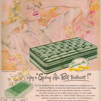1950 Spring Air Mattress Advertisement - Advertising