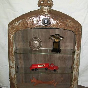 Repurposed Hupmobile radiator